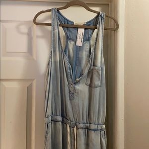 Razor back Chambray Jumpsuit